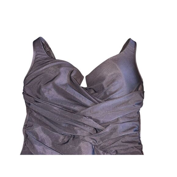 Miraclesuit woman’s 14 black pushup slimming one piece flattering swimsuit - Picture 2 of 6